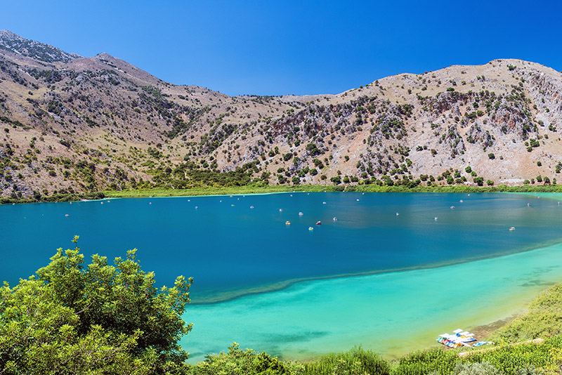 Kournas Lake, Argyroupoli Springs & Dourakis Winery